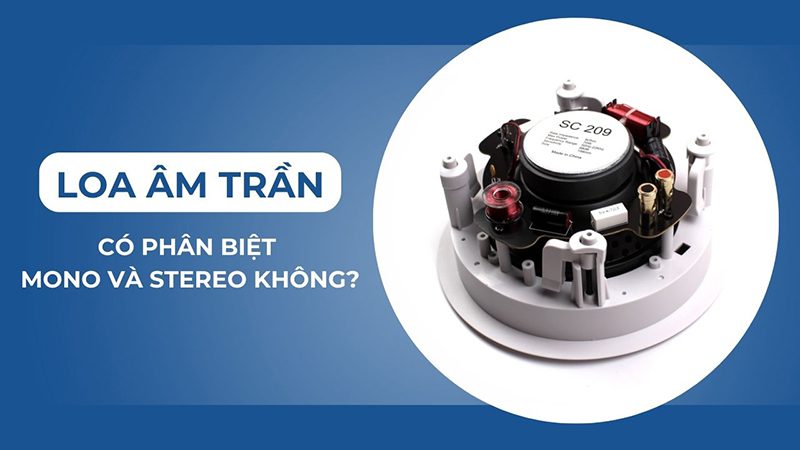 Loa âm trần có phân biệt âm thanh mono và stereo không? Loa âm trần có phân biệt âm thanh mono và stereo không?
