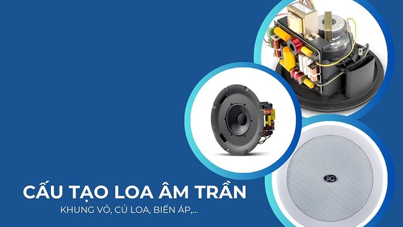 Tìm hiểu cấu tạo của loa âm trần