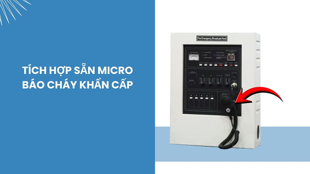 Giải pháp âm thanh sơ tán bằng giọng nói TYY tiết kiệm - gọn nhẹ