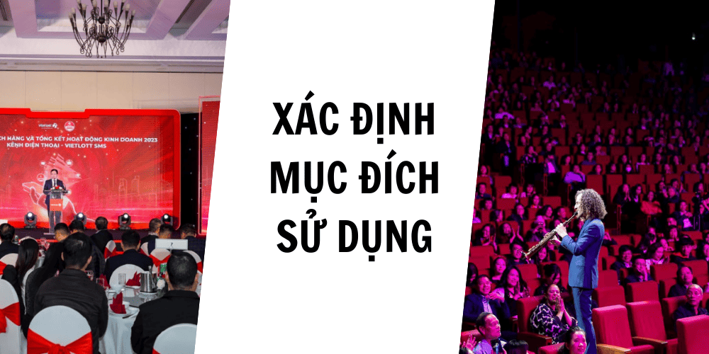 Bước 2: Xác định mục đích sử dụng