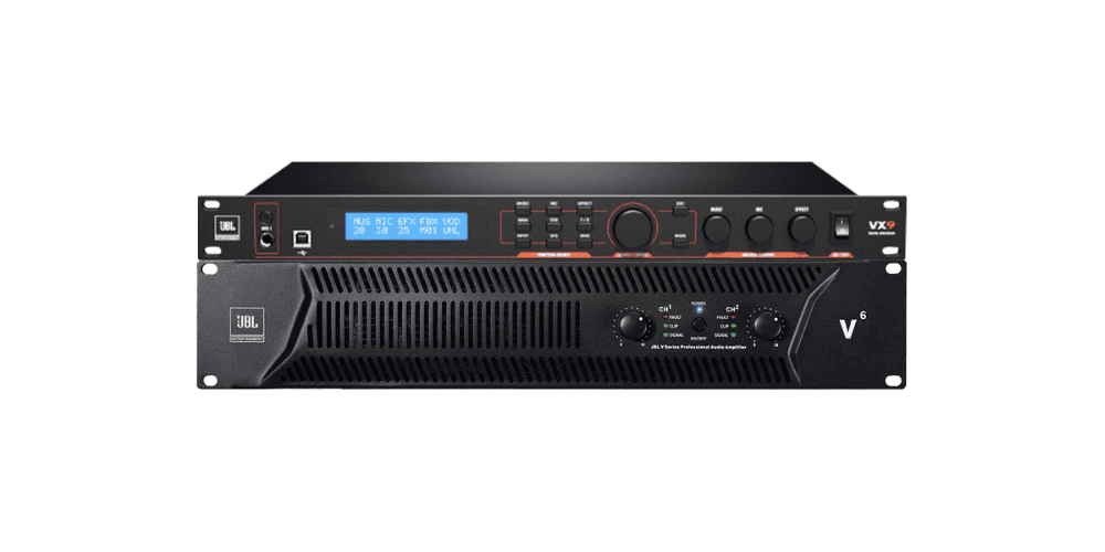 Combo cục đẩy và vang số JBL V6 + JBL VX9 Combo cục đẩy và vang số JBL V6 + JBL VX9