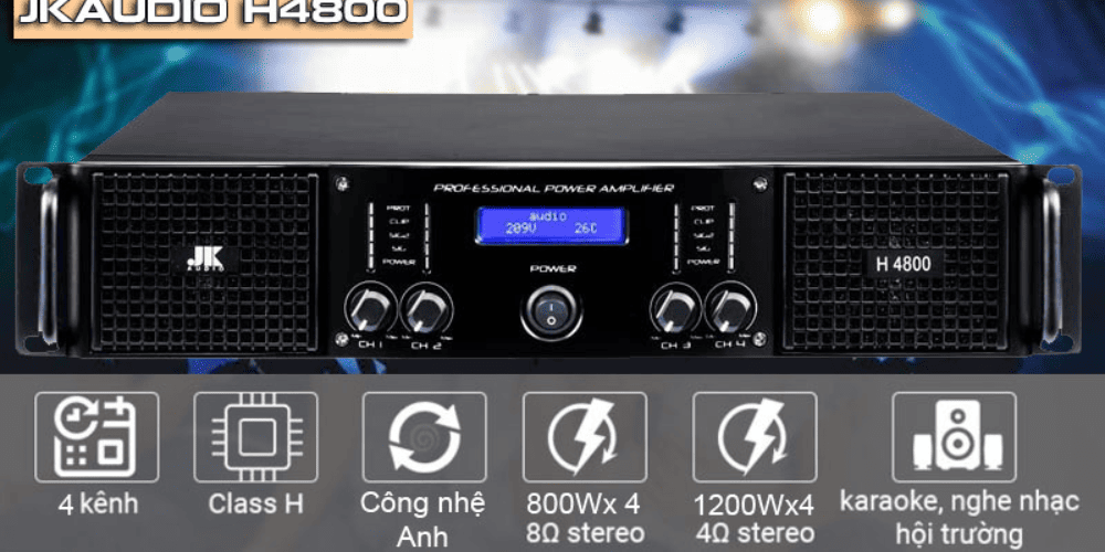 Cục đẩy 4 kênh công suất lớn phổ thông thường có giá khoảng 10 - 20 triệu đồng